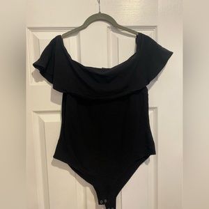 Body suit off the shoulder